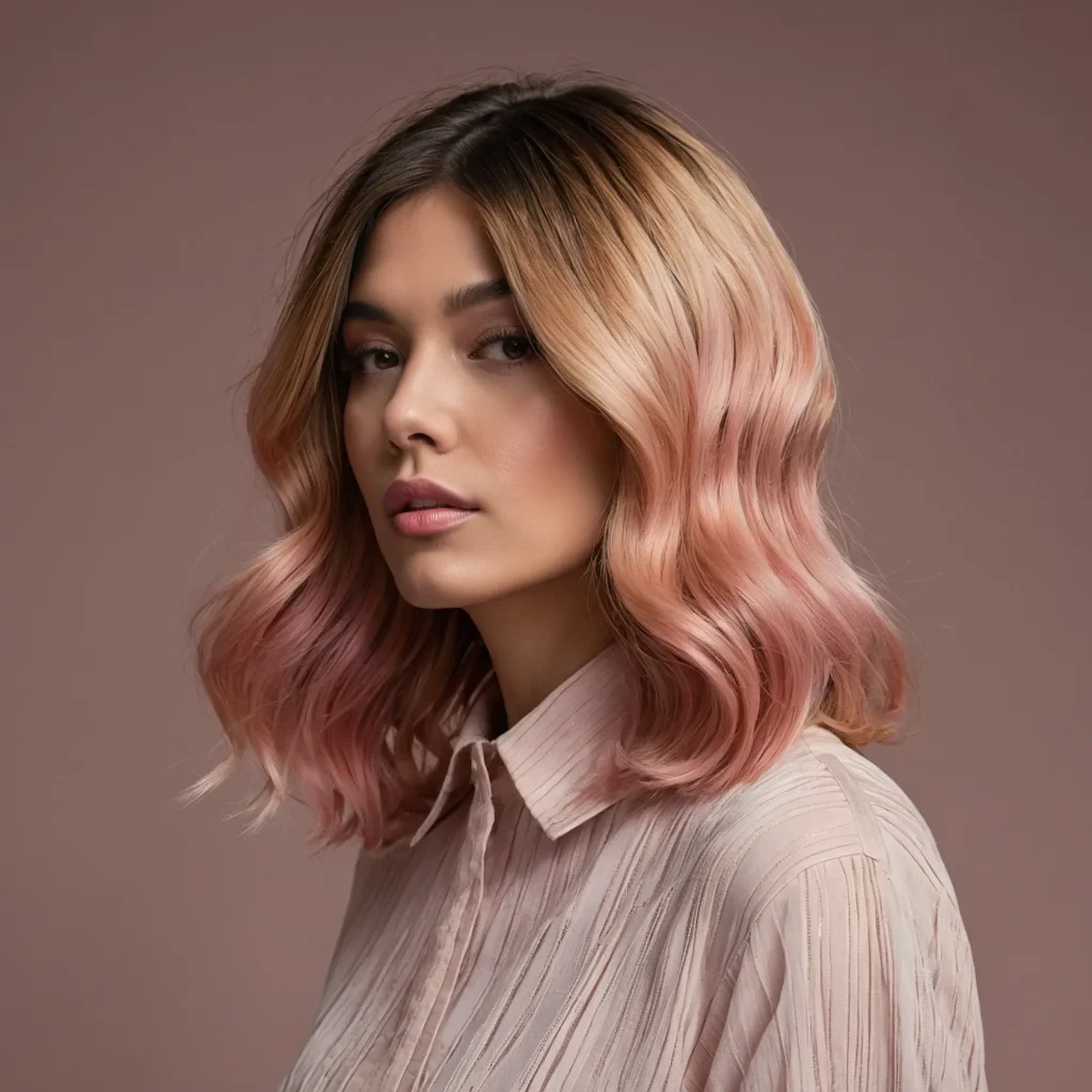 A woman with midback length hair featuring a 1
