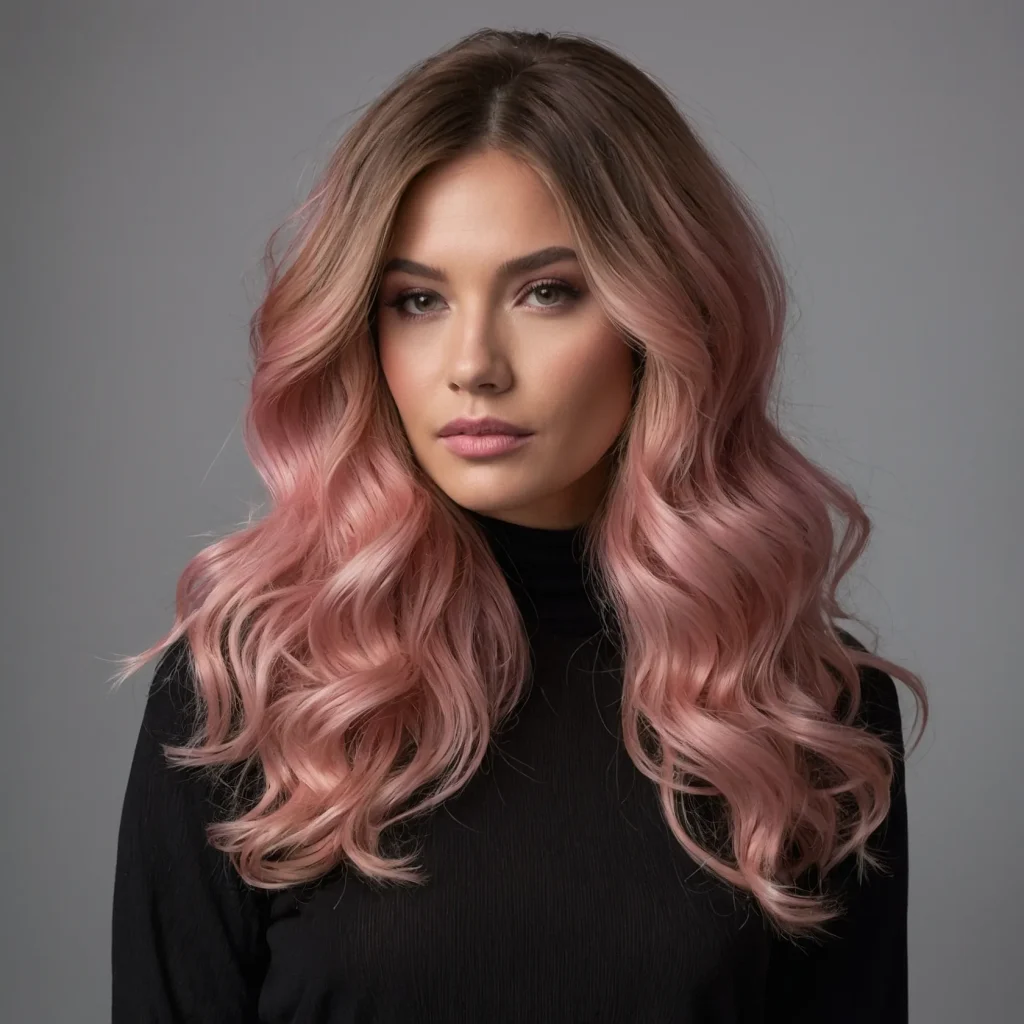 A woman with soft voluminous waves flowing do 1