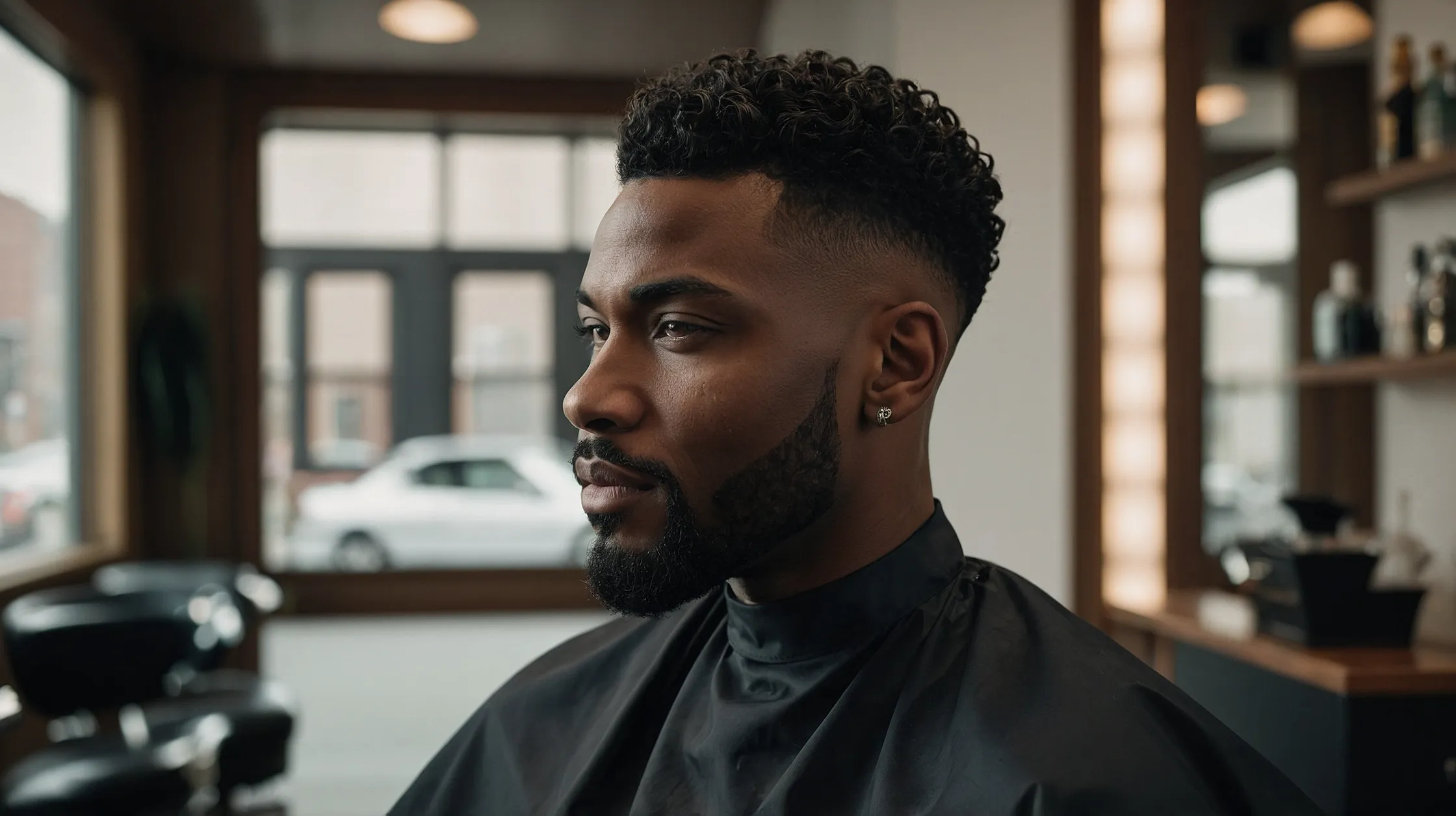 Black Men’s Mid Fades