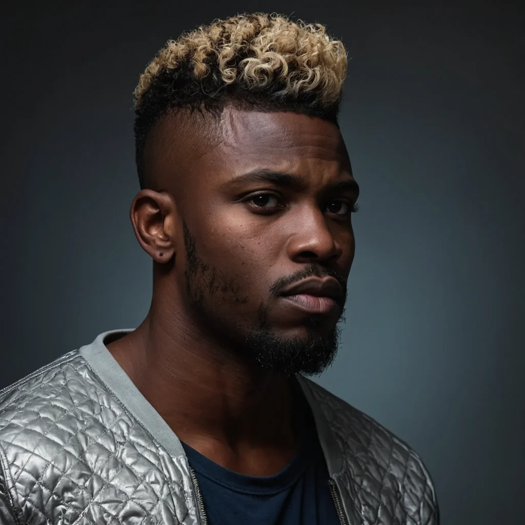 Black man with faux hawk and low burst fade g 3