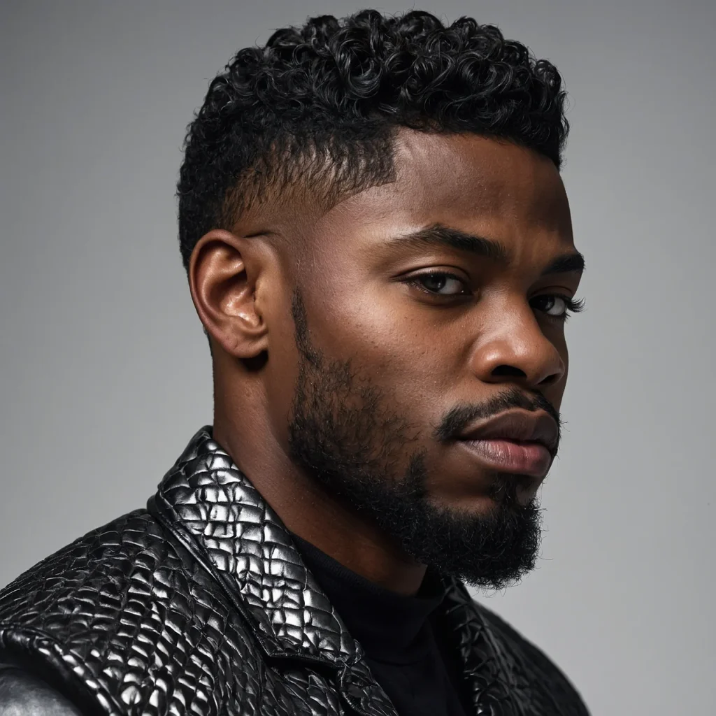 Black man with hightextured top and tight bur 3