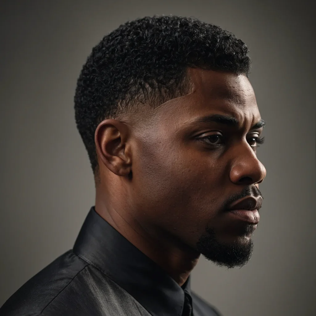 Black man with low burst fade and tapered bac 3