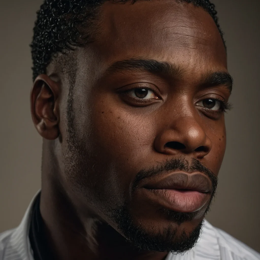 Black man with short twists and low burst fad 0