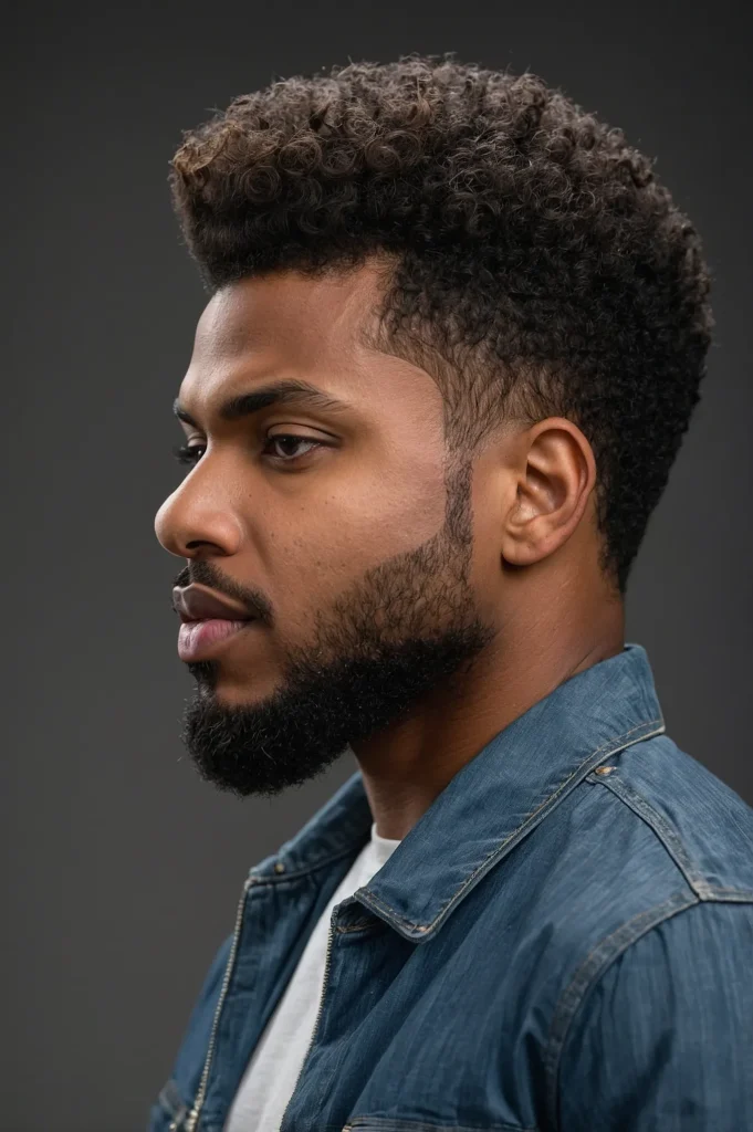 Blowout Taper FadeBlack man with volumino 3