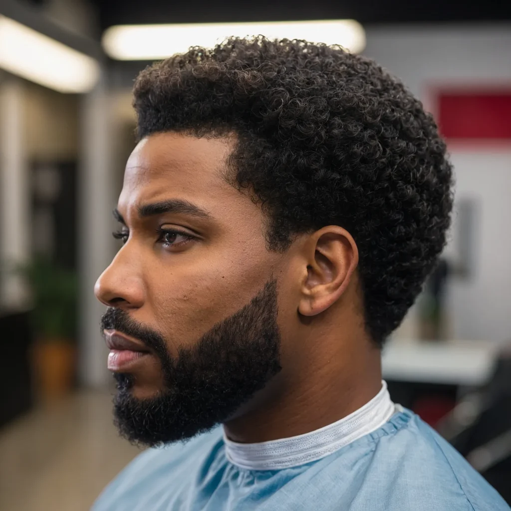 Blowout Taper Fade for Afro HairA Black man w 0