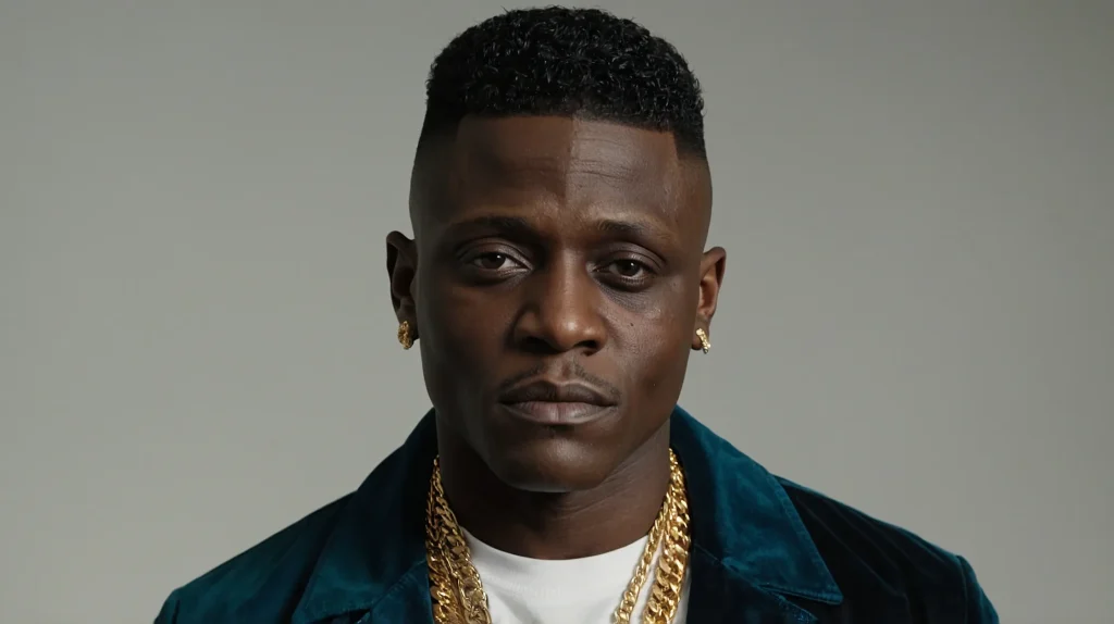Boosie Fade with Shortened TopA Black man wit 0