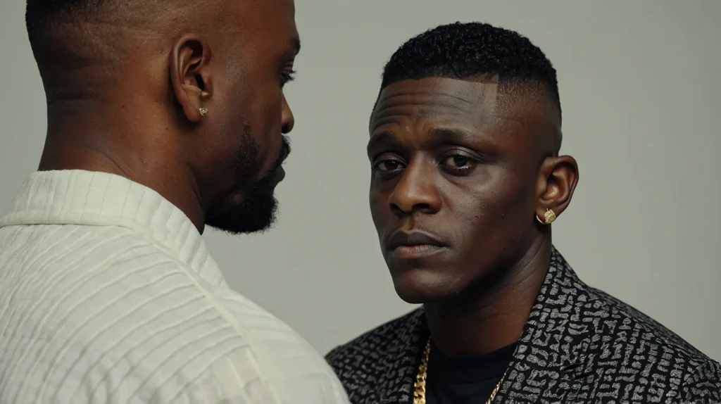 Boosie Fade with Shortened TopA Black man wit 3