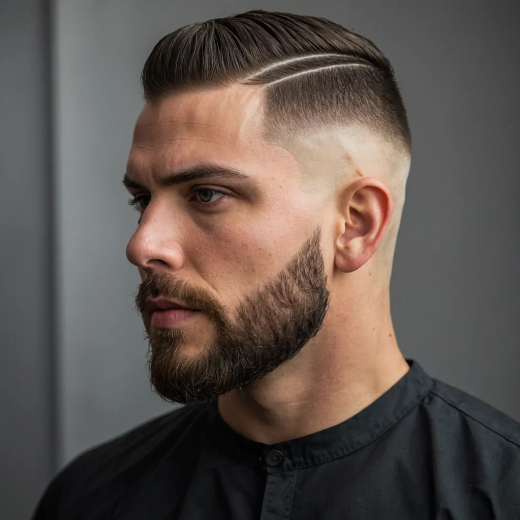 Burr Cut with Skin Fadeslightly longer buz 0