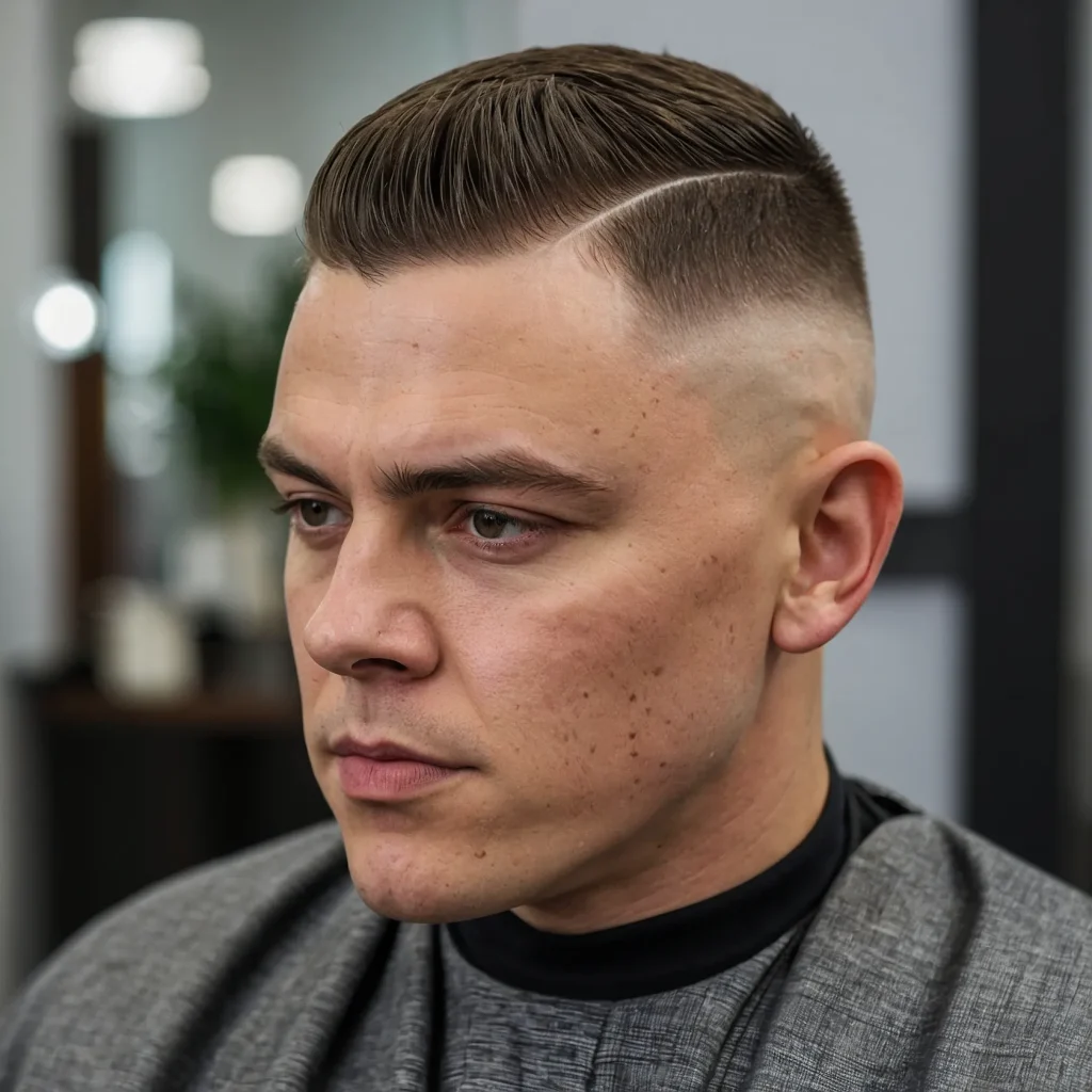 Burr Cut with Skin Fadeslightly longer buz 3