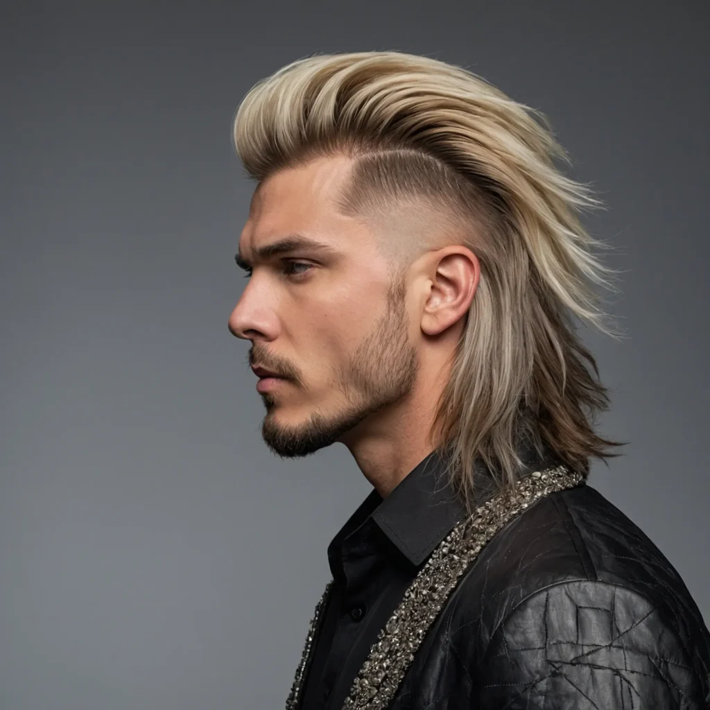 Burst Fade Mullet with Side Sweepwhite man 3