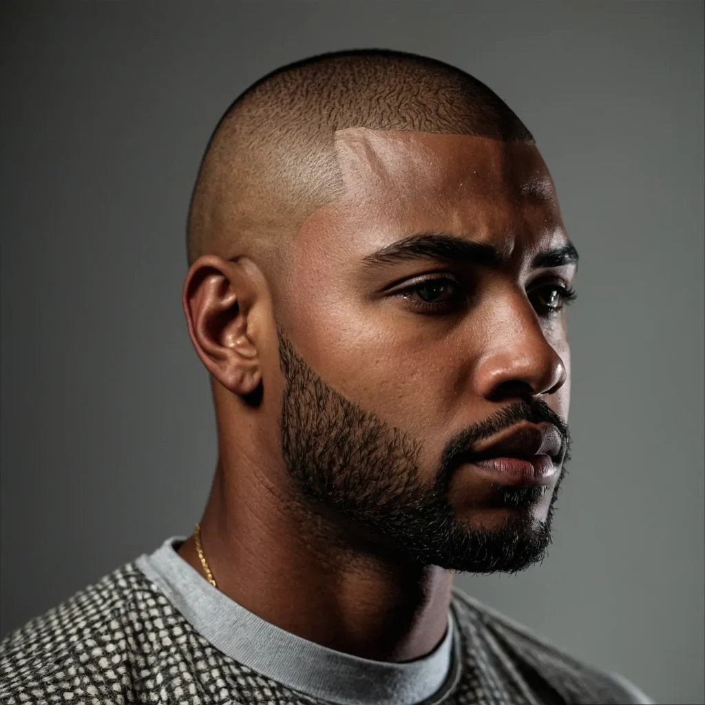 Buzz Cut with Angular LineUpClean buzz cut wi 0