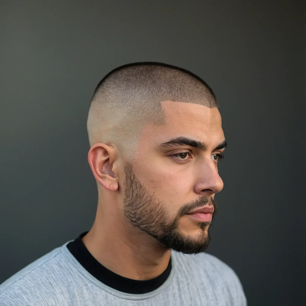 Buzz Cut with Angular Temple FadeAngular cut 0