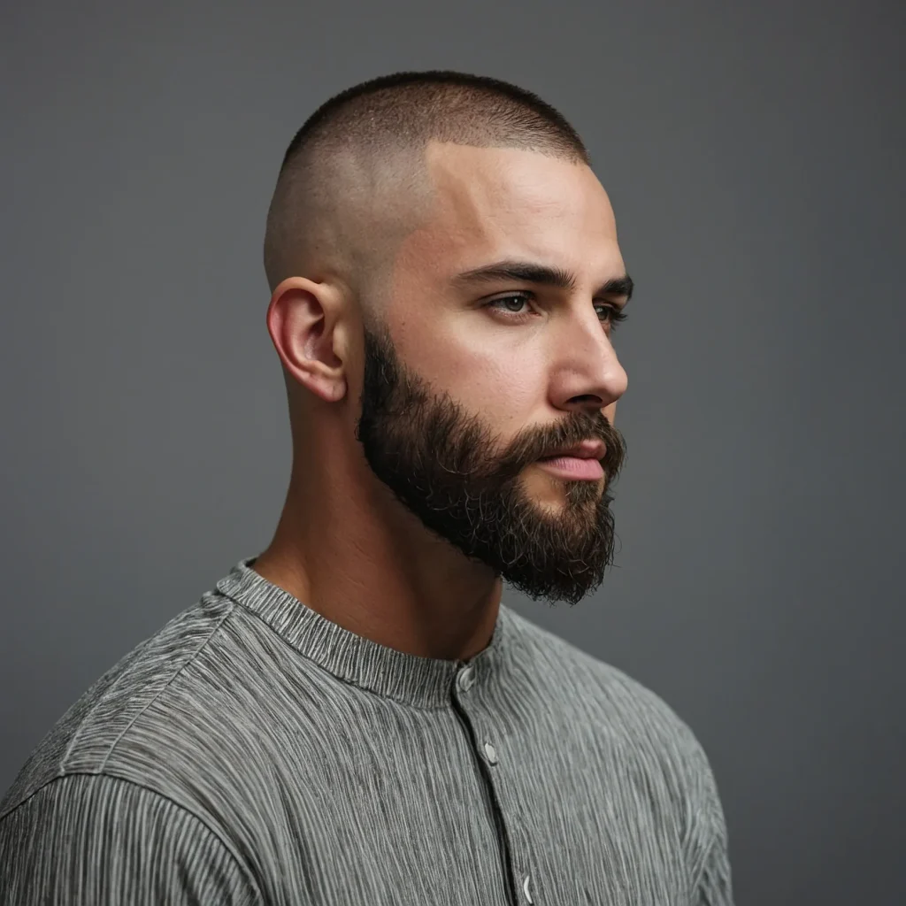Buzz Cut with Beard FadeBuzz cut connected sm 0