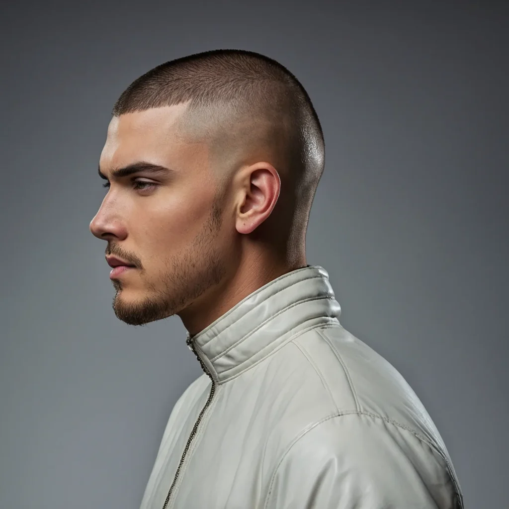 Buzz Cut with Drop FadeBuzzed crown with dr 0