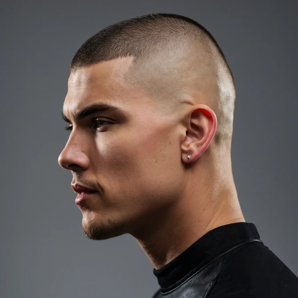 Buzz Cut with Drop FadeBuzzed crown with dr 3