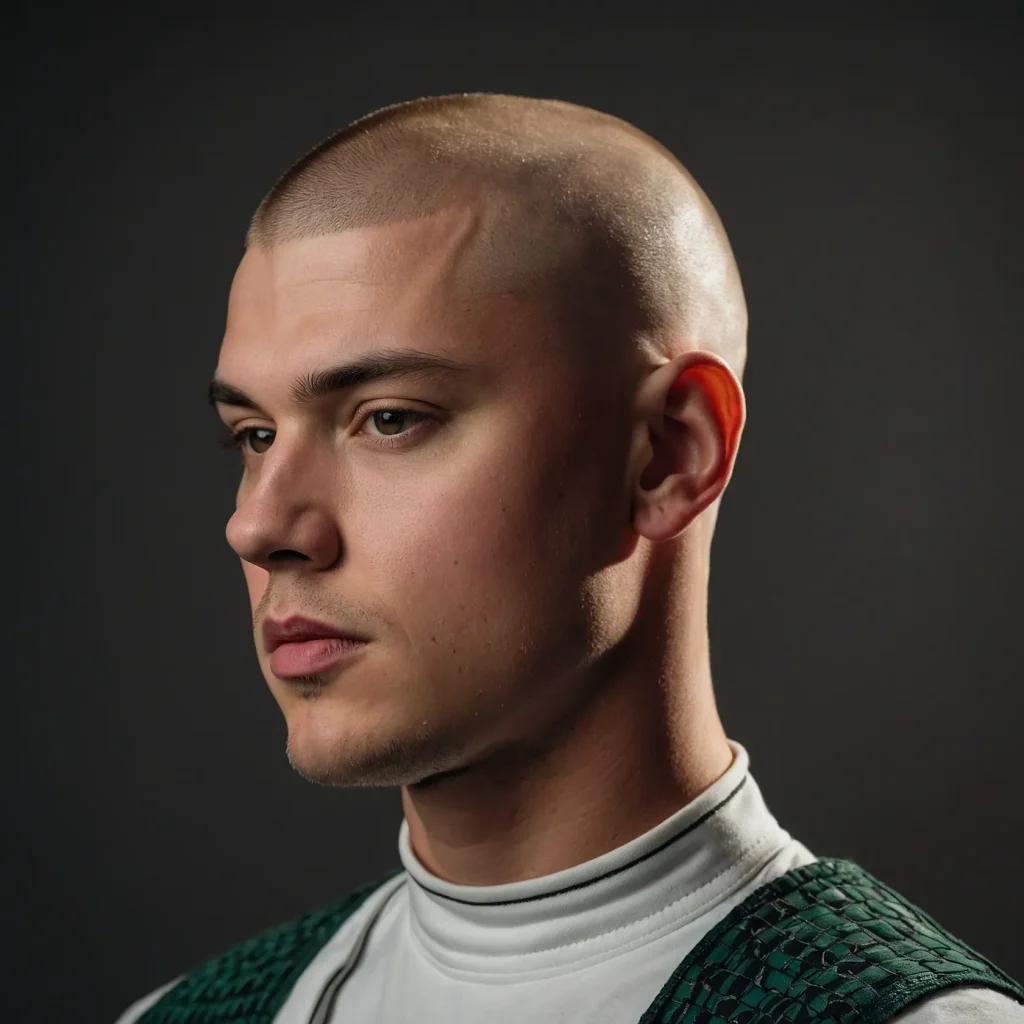 Buzz Cut with Flat Top and FadeBuzzed sides 3