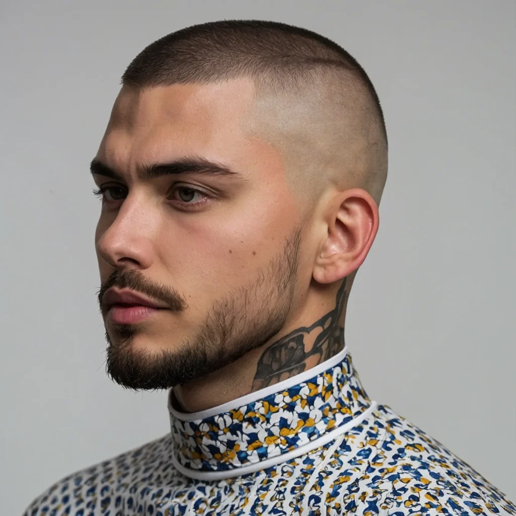 Buzz Cut with High Taper FadeHigh taper on te 3