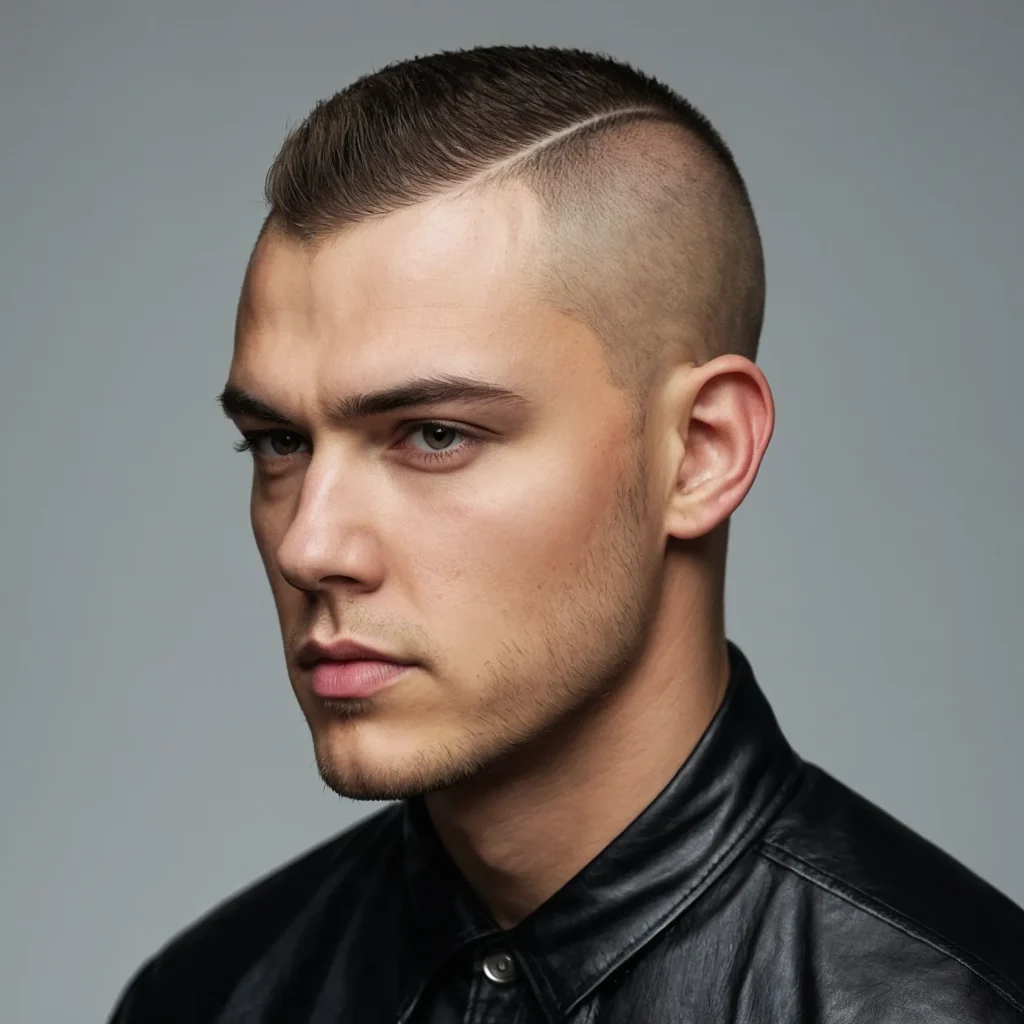 Buzz Cut with Mohawk Fadesubtle Mohawkstyle 3
