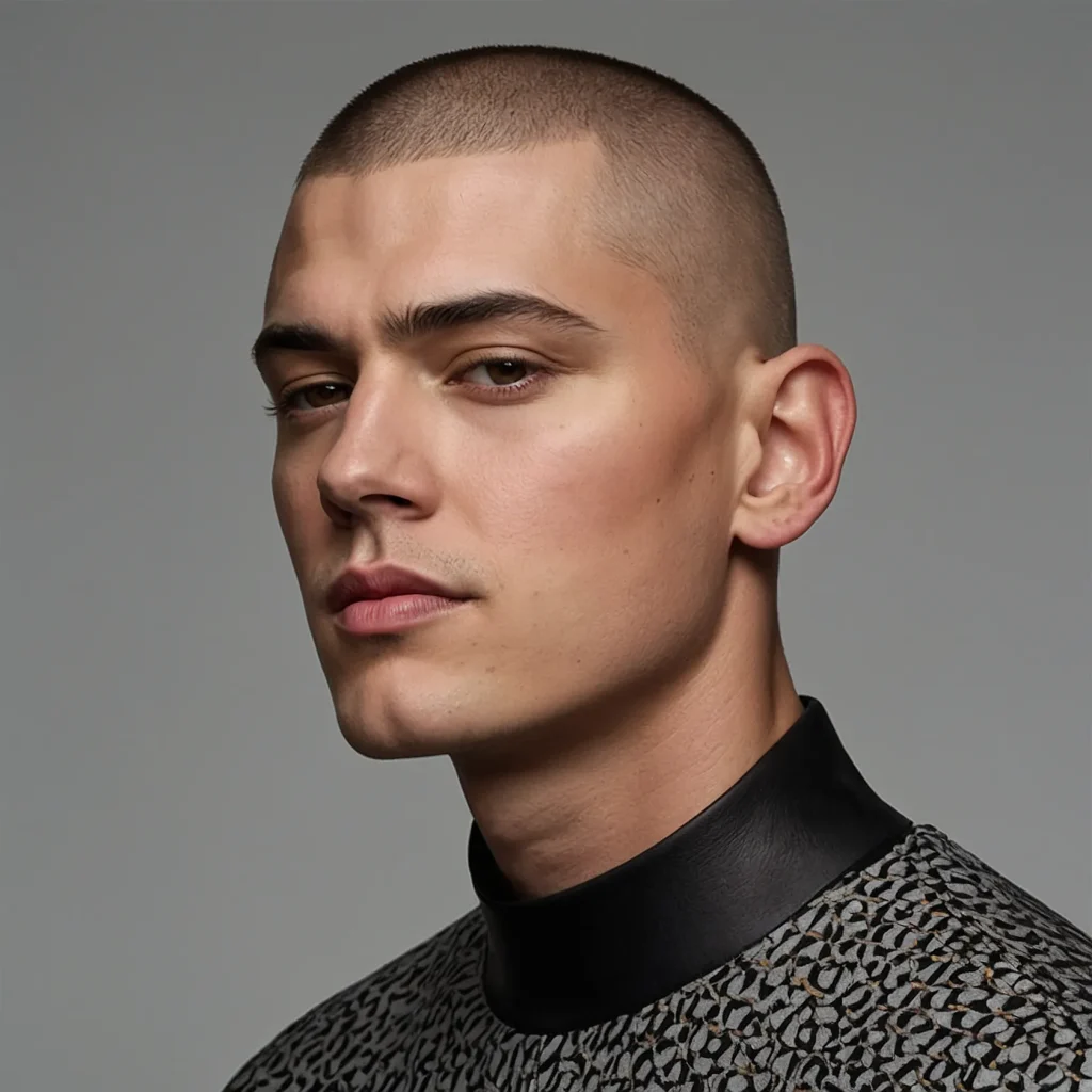 Buzz Cut with Shadow FadeRealistic lighting o 0