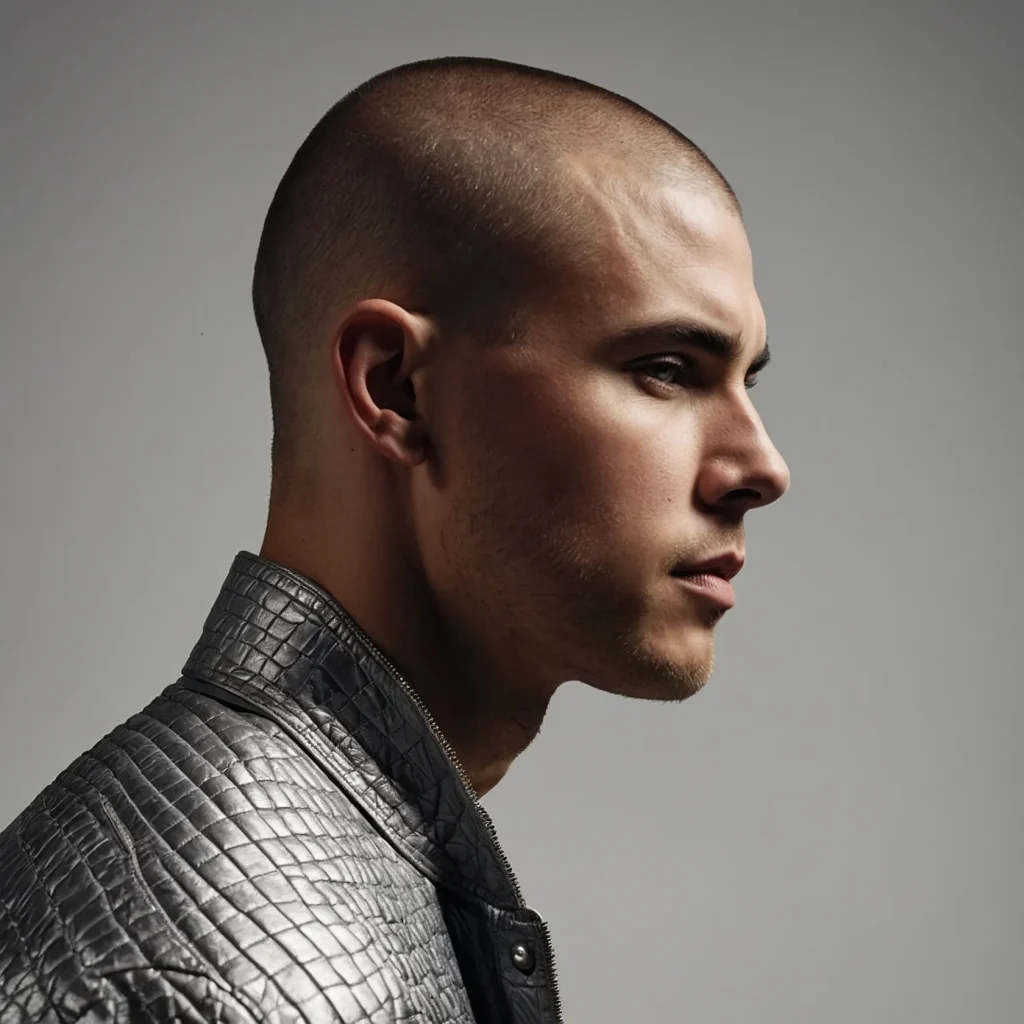 Buzz Cut with Shadow FadeRealistic lighting o 3