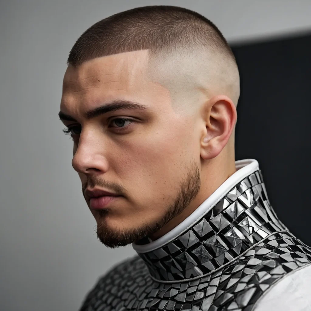 Buzz Cut with Side Fade DetailRazor detail li 0