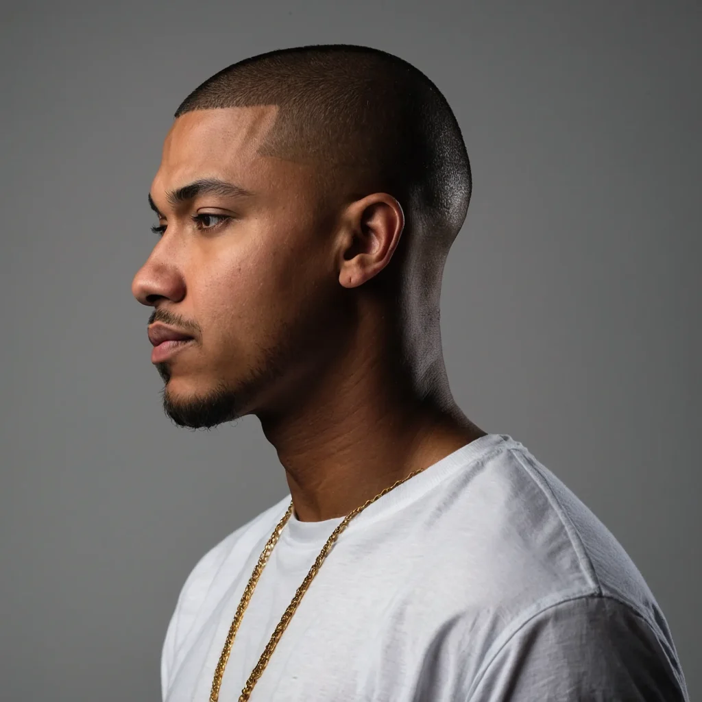 Buzz Cut with Tapered Neck FadeClean tapered 0