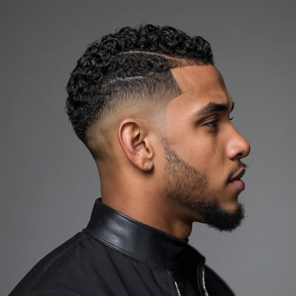 Buzz Cut with Twisted Top and FadeShort twist 0