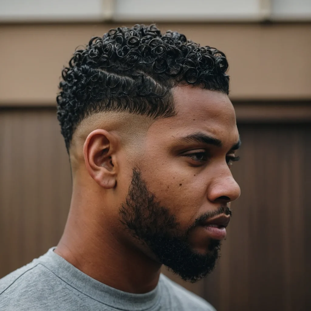 Buzz Cut with Twisted Top and FadeShort twist 3