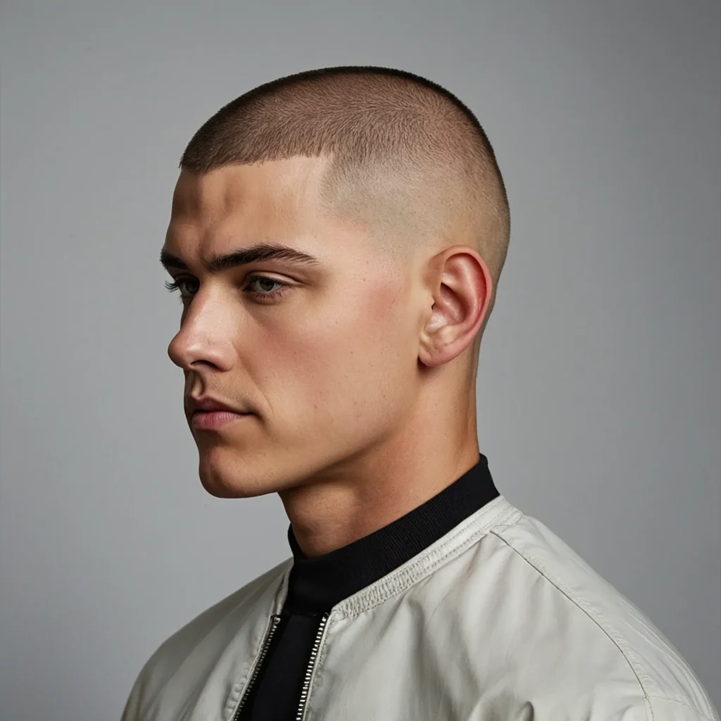 Classic Buzz Cut with Skin Faderealistic 34 3