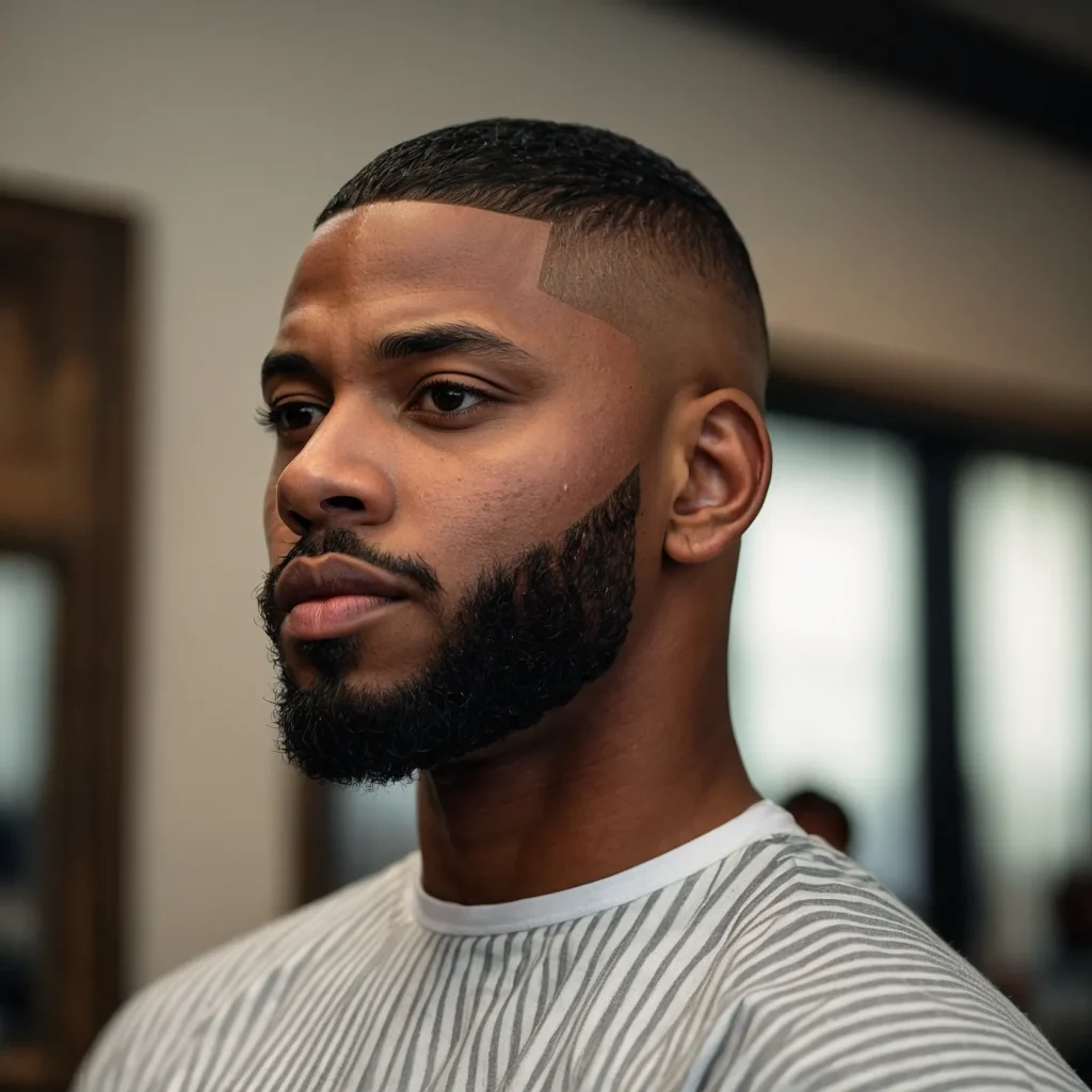Classic Skin Fade Buzz CutRealistic photo of 3