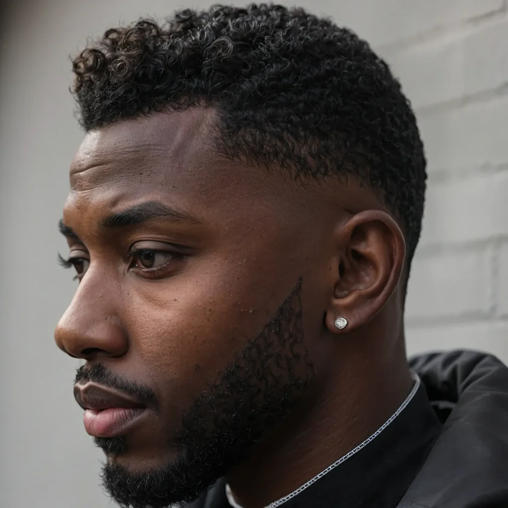 Classic Taper Fade for Black MenA Black man w 0