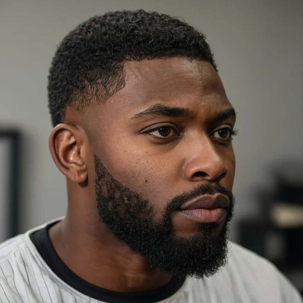 Classic Taper Fade for Black MenA Black man w 1