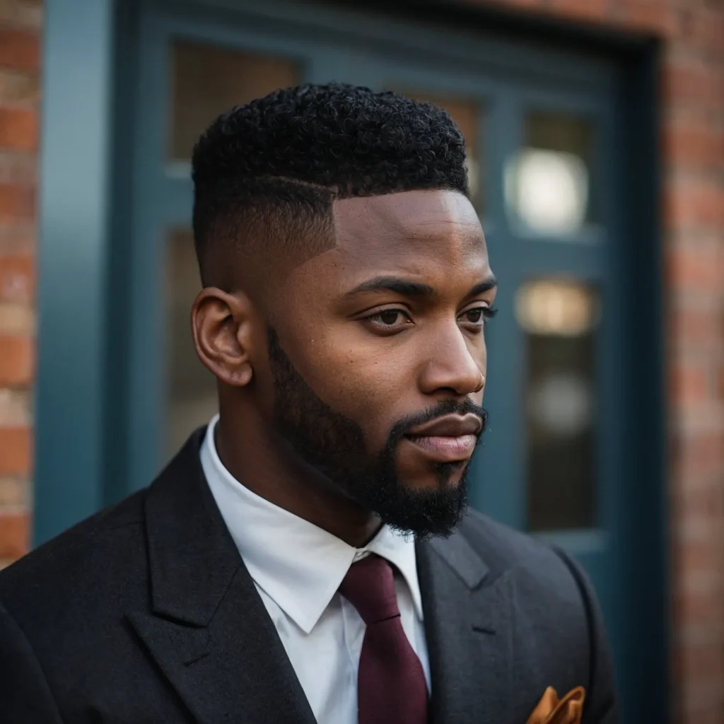 Classic Taper Fade for Black MenA Black man w 3