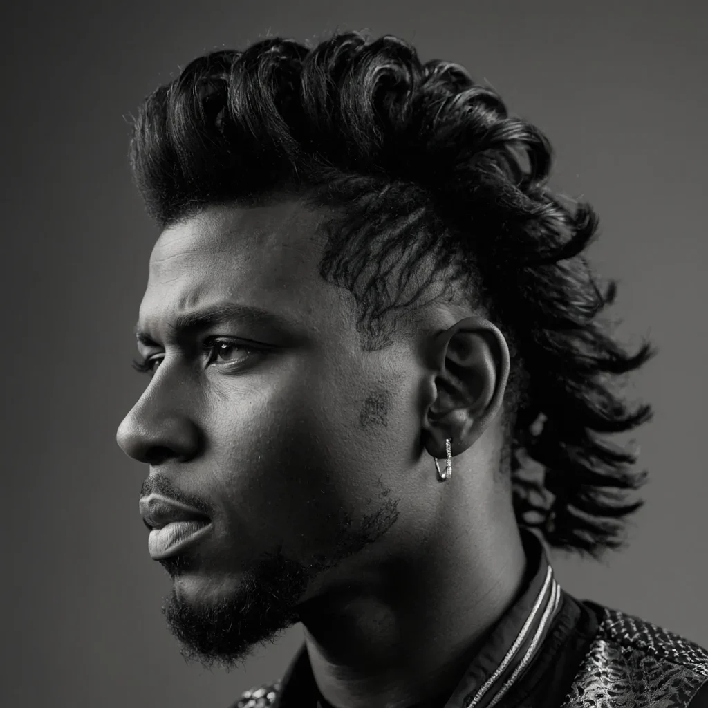Defined Coil Burst Fade MulletBlack man wit 0 (1)