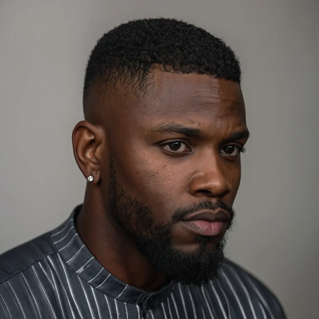 Drop Fade with Clean Brush CutEven brush cut 0