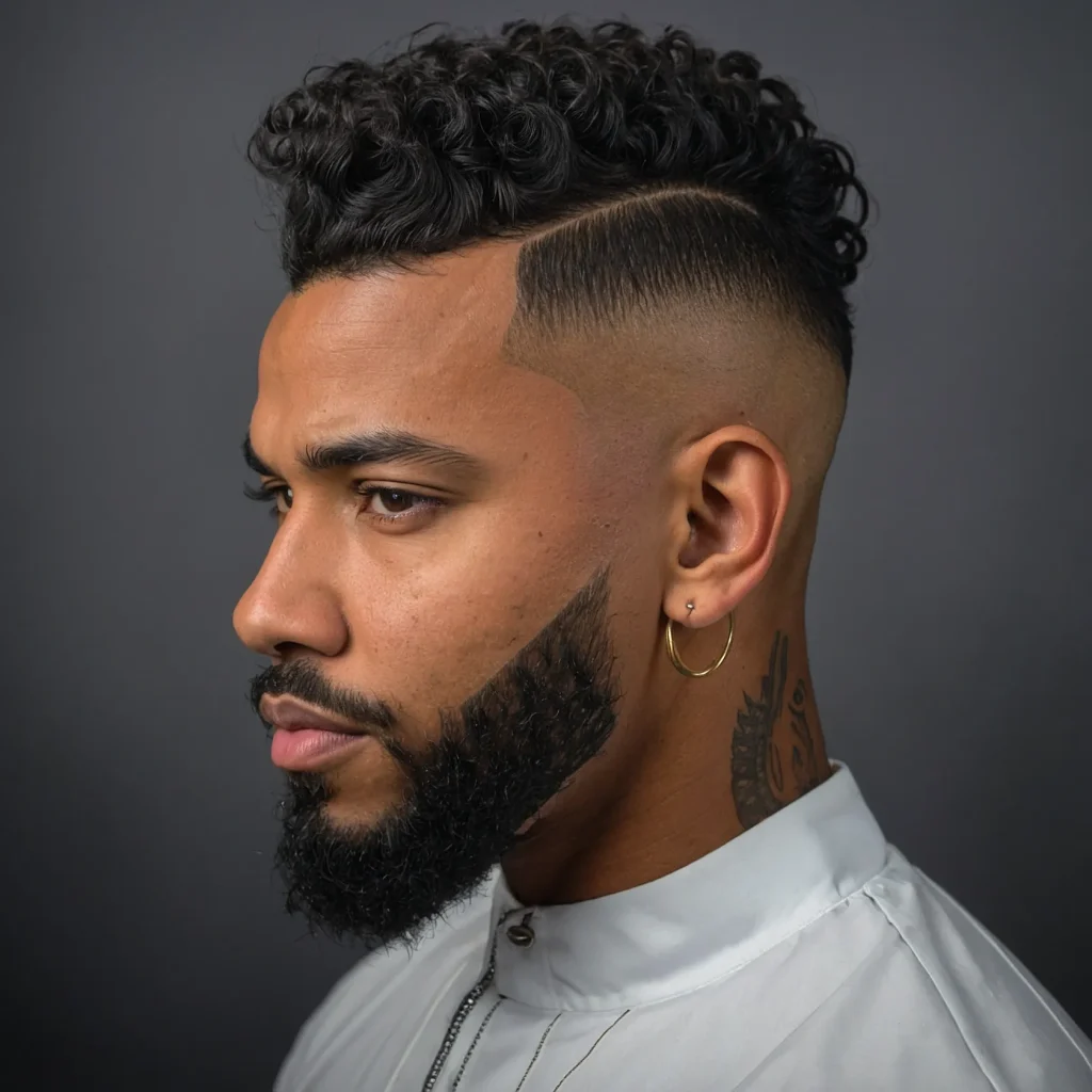 Drop Fade with Coily MohawkTight coils styled 3