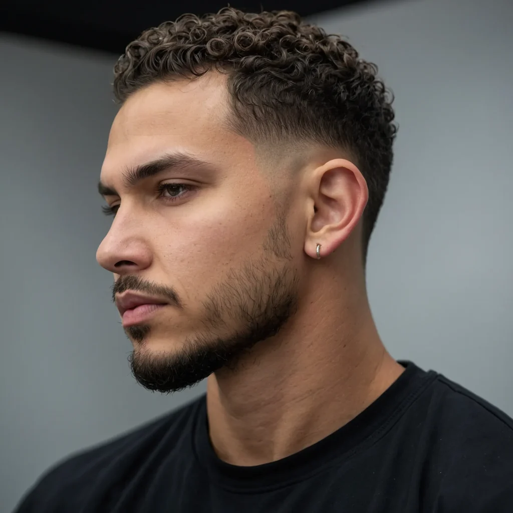 Drop Fade with Curlsman with short define 0