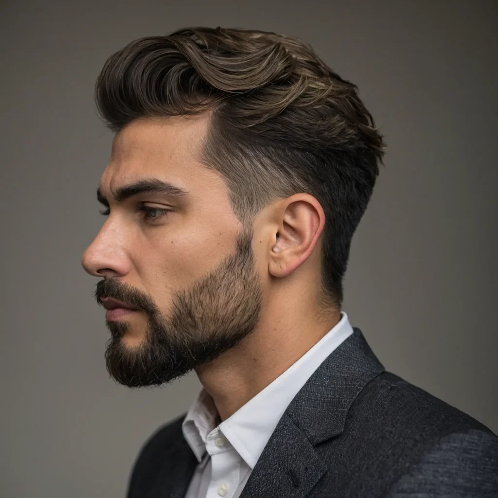 Drop Fade with Soft WavesSoft natural waves 3