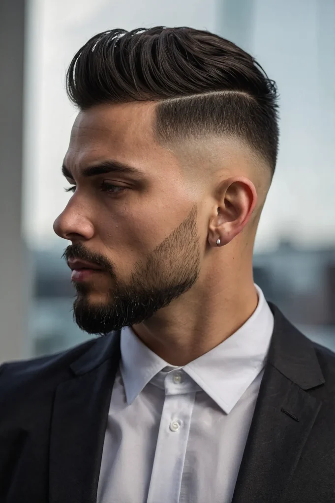 Drop Fademan with drop fade haircut curve 3