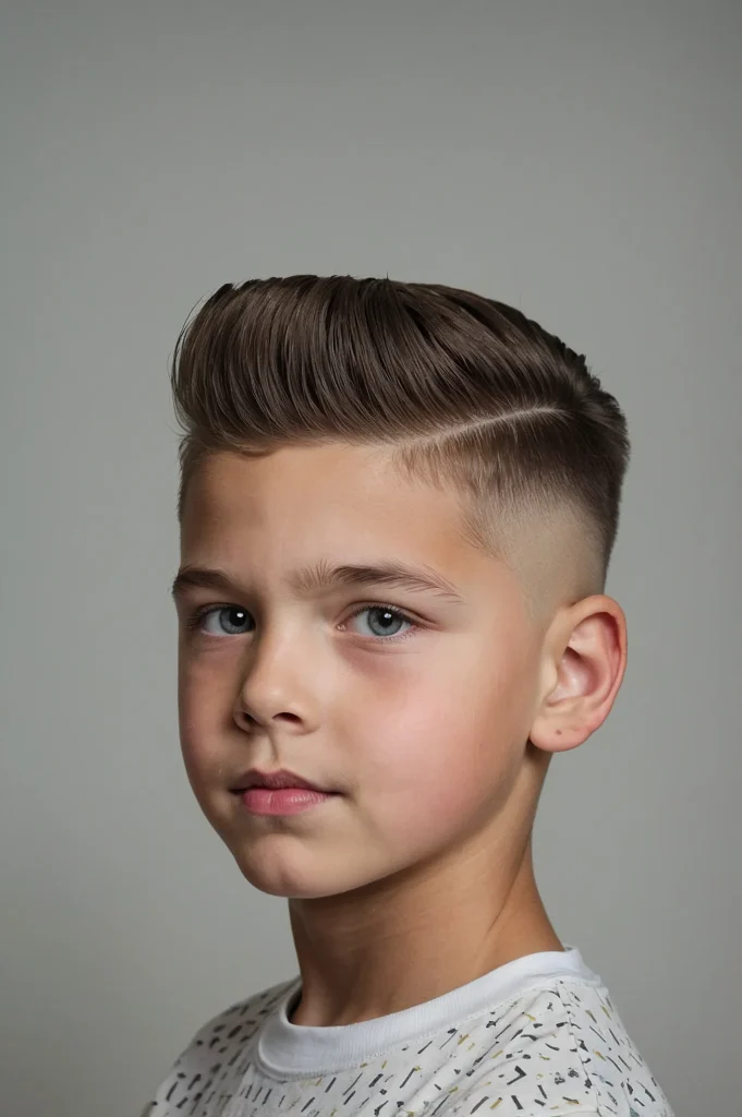 Flat Top Fade for Boysboy with boxy flat 3