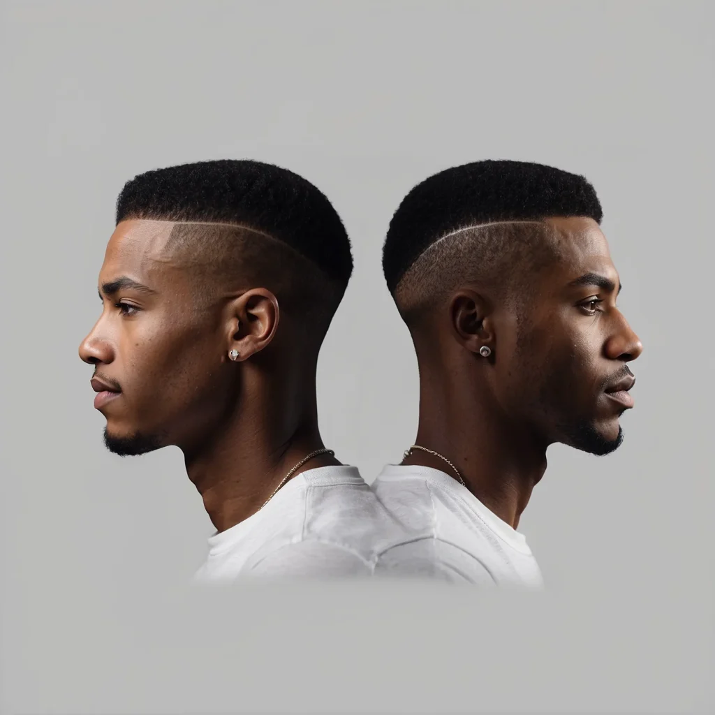 High Drop Fademodern Black male model wit 0