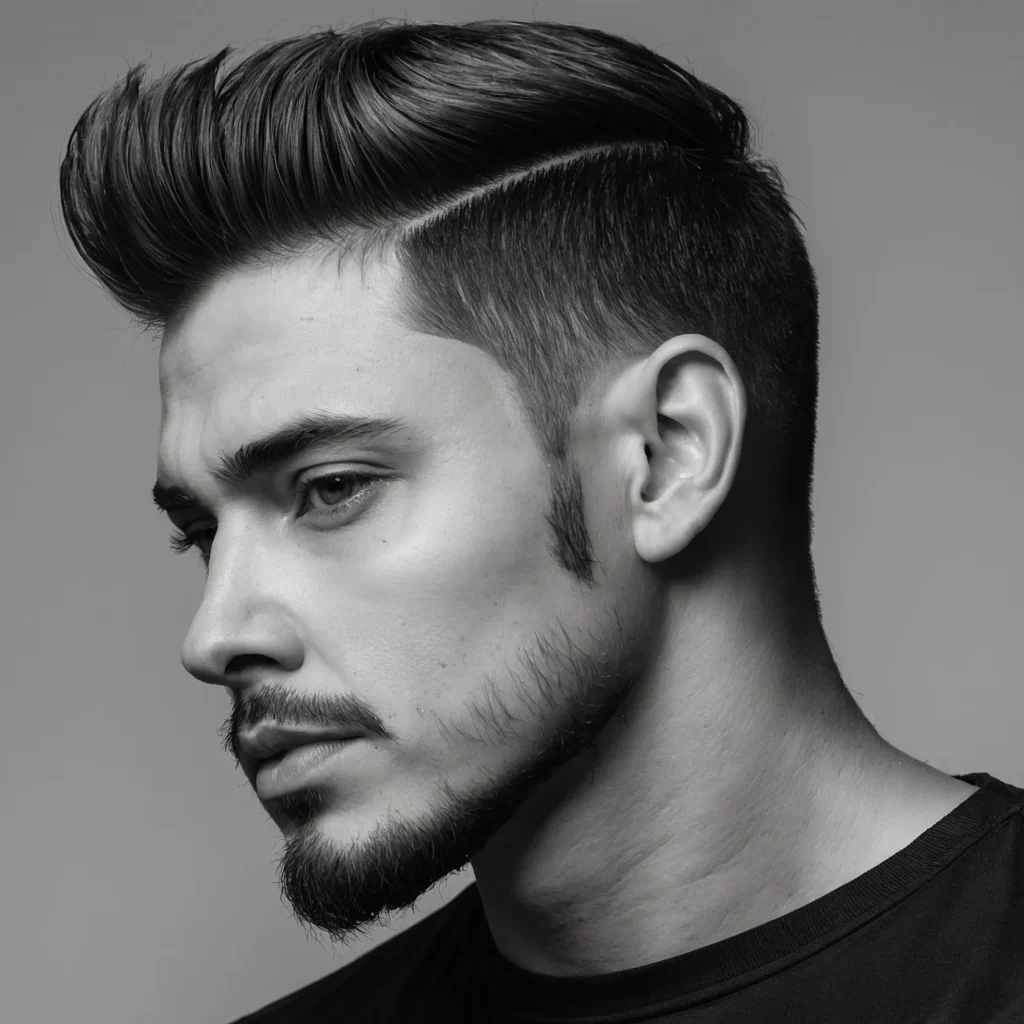 High Fade with Blowout StyleBlowdried volume 3