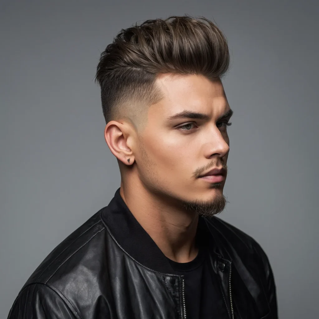 High Fade with BrushedForward FringeForwards 3