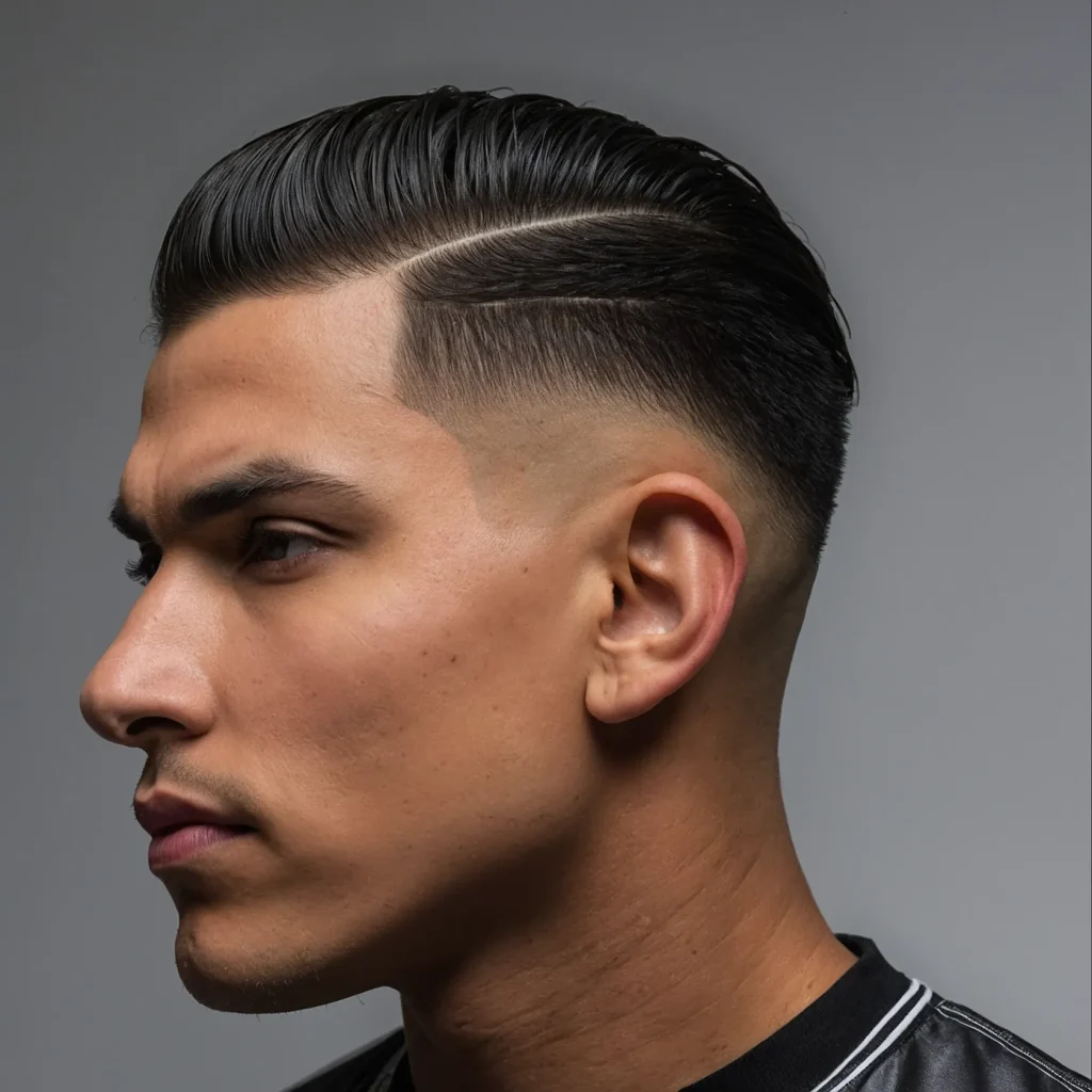 High Fade with Defined LineUpCrisp angular h3