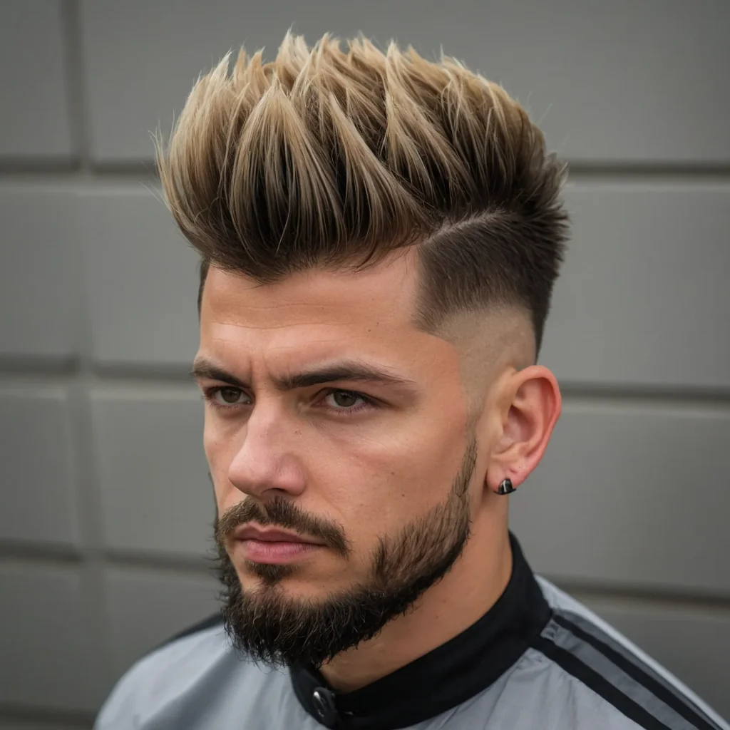 High Fade with Faux HawkVolume concentrated 3