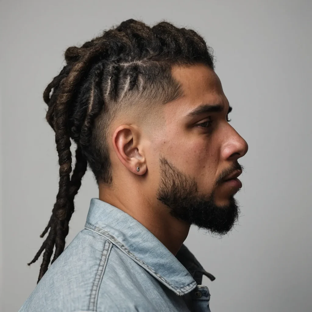 High Fade with Short DreadsTidy thick dreads 3