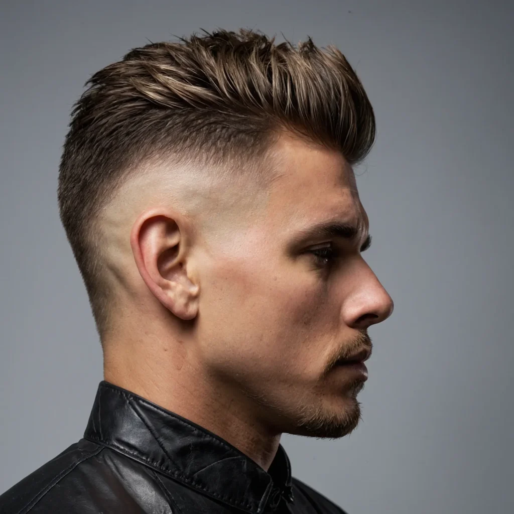 High Fade with Textured CropChoppy messy tex 3