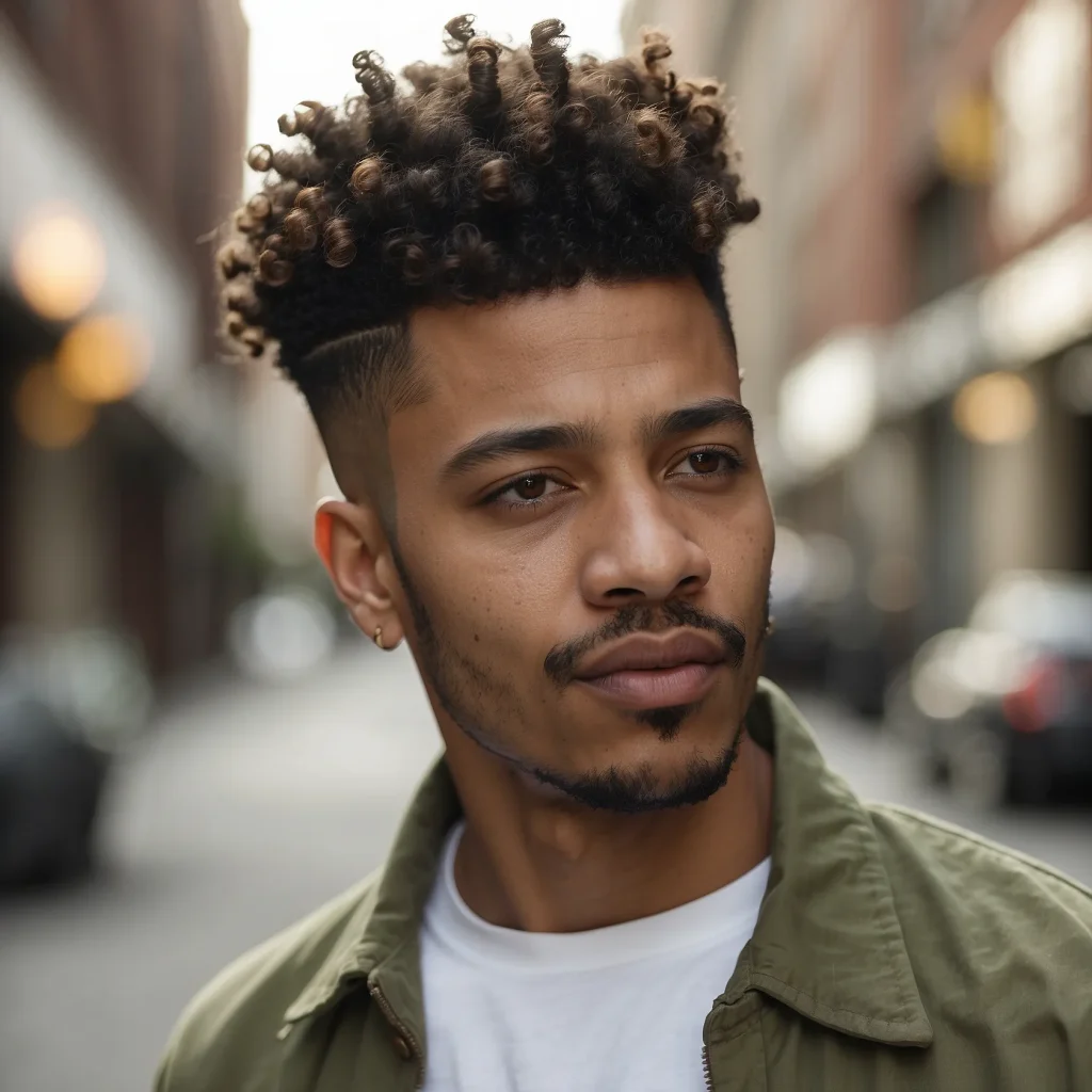 High Fade with Twist Out Topcreative Blac 2