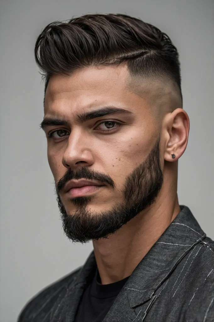 High Fademan with high fade haircut sharp 0