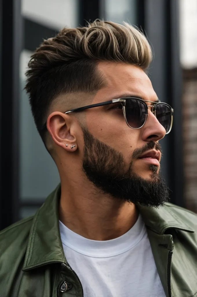 High Fademan with high fade haircut sharp 3